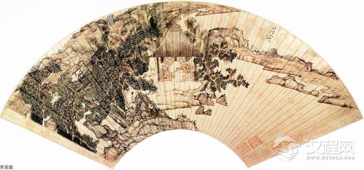 陈洪绶 品茶图 - 中艺图文工作室 - 中艺图文工作室