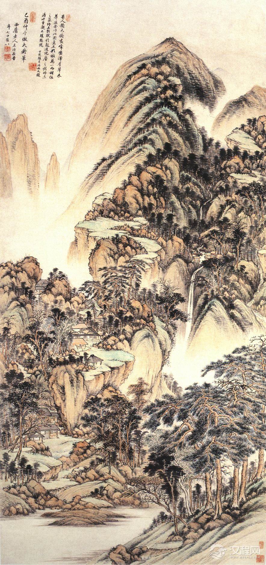 清初四家：王时敏画选 仙山楼阁图（百幅中国名画） - 潮河边人 - 潮河边人博客