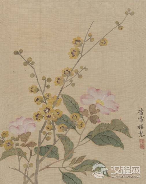 清 恽冰 花卉册（十开）