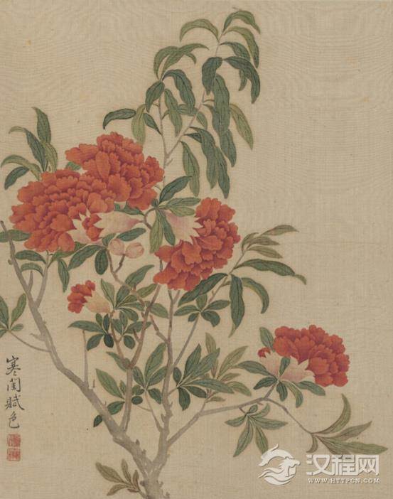 清 恽冰 花卉册（十开）