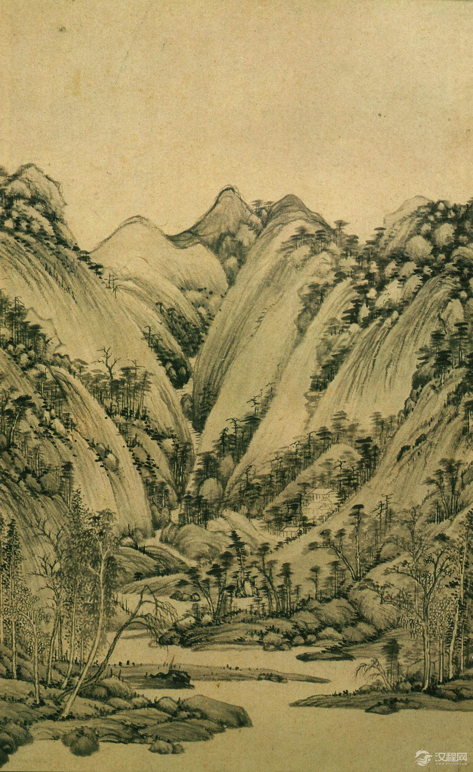 明 董其昌 仿宋元人缩本画跋 台北故宫博物院藏 - 潮河边人 - 潮河边人博客