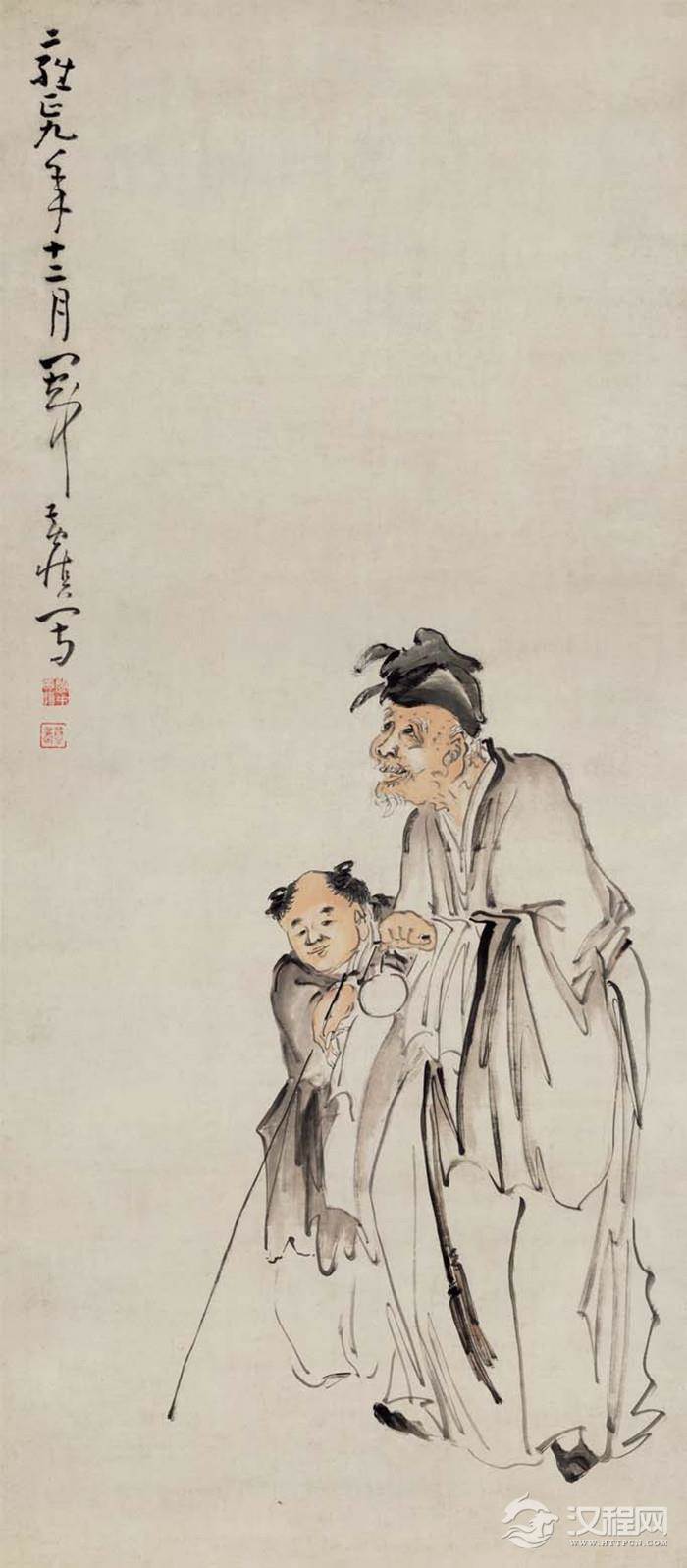 扬州八怪：黄慎画选 醉眠图（百幅中国名画） 