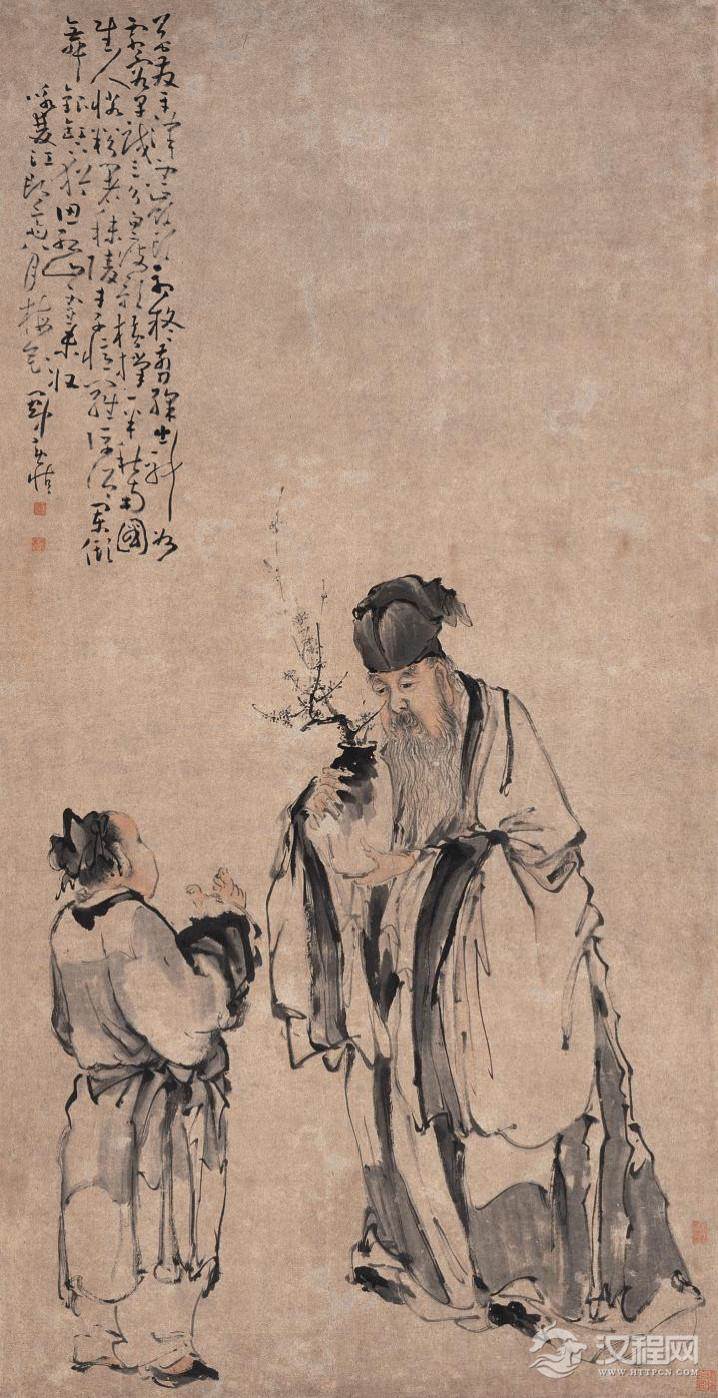 扬州八怪：黄慎画选 醉眠图（百幅中国名画