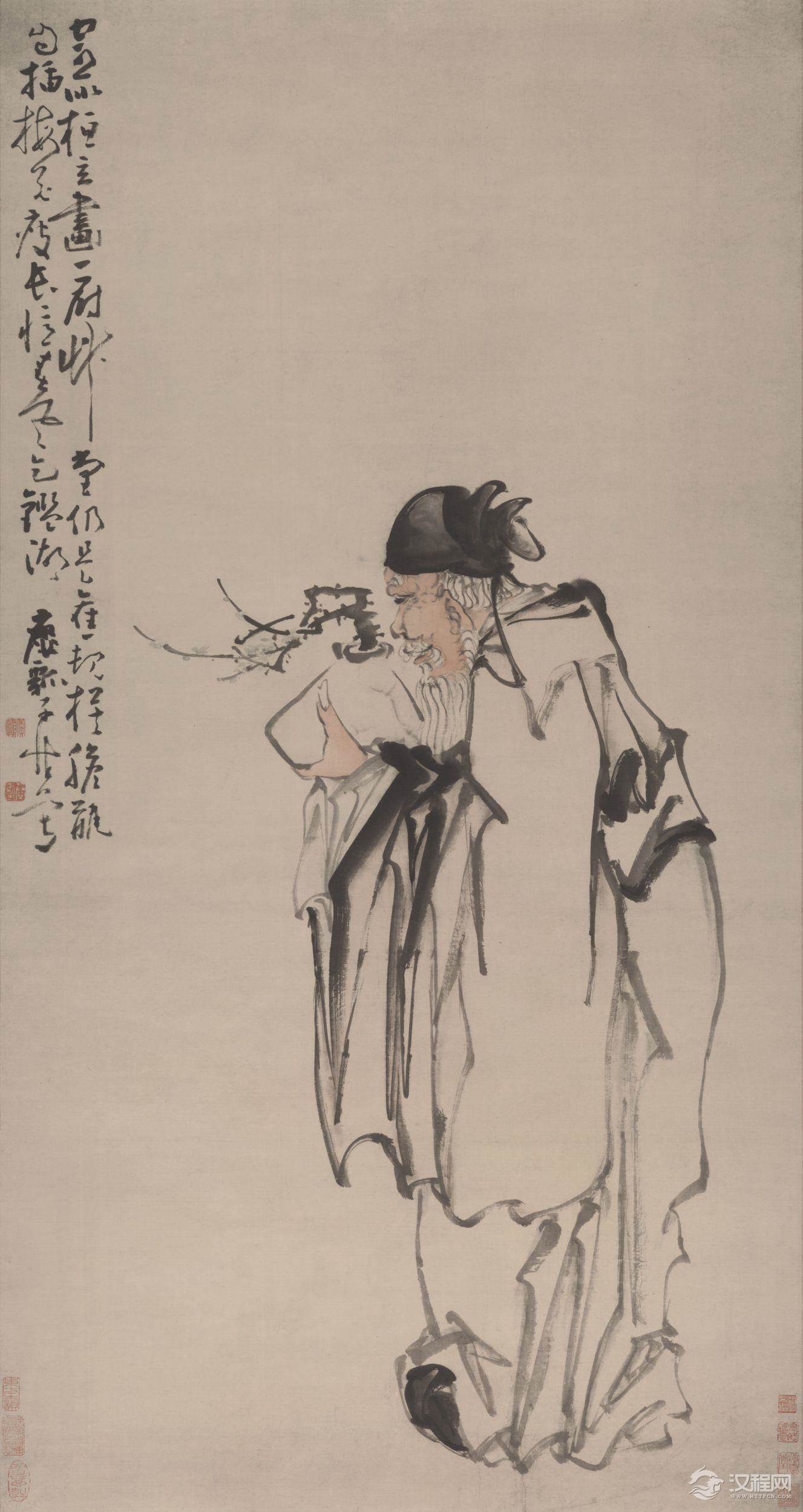 扬州八怪：黄慎画选 醉眠图（百幅中国名画