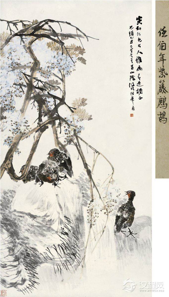 任伯年画选 三友图（百幅中国名画) - 潮河边人 - 潮河边人博客