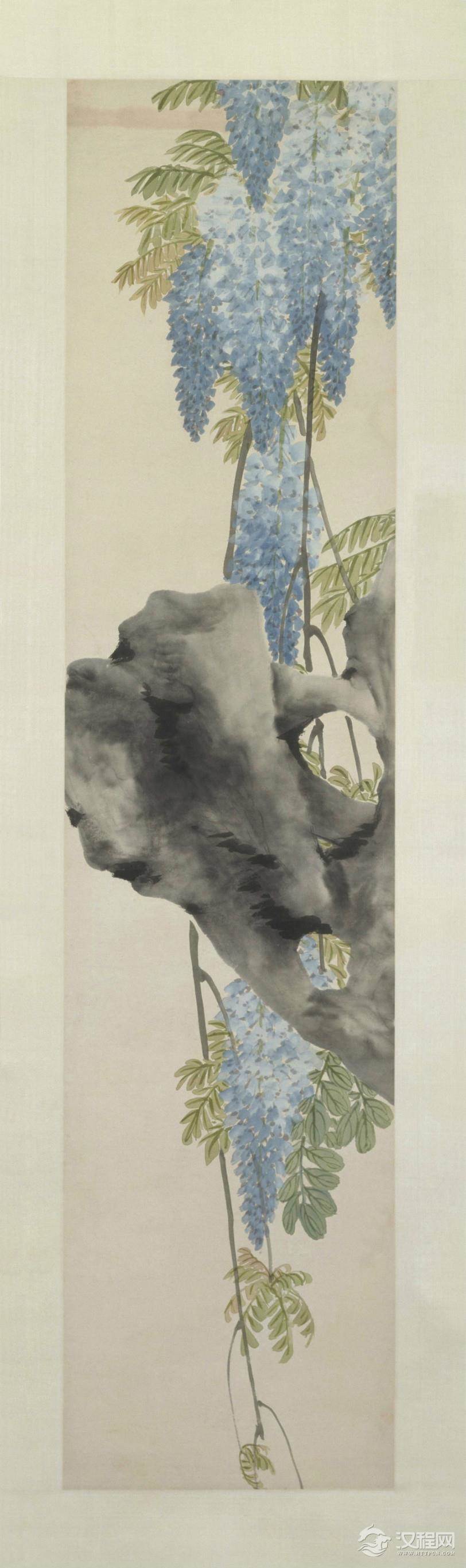 清 任熊 湘夫人图 