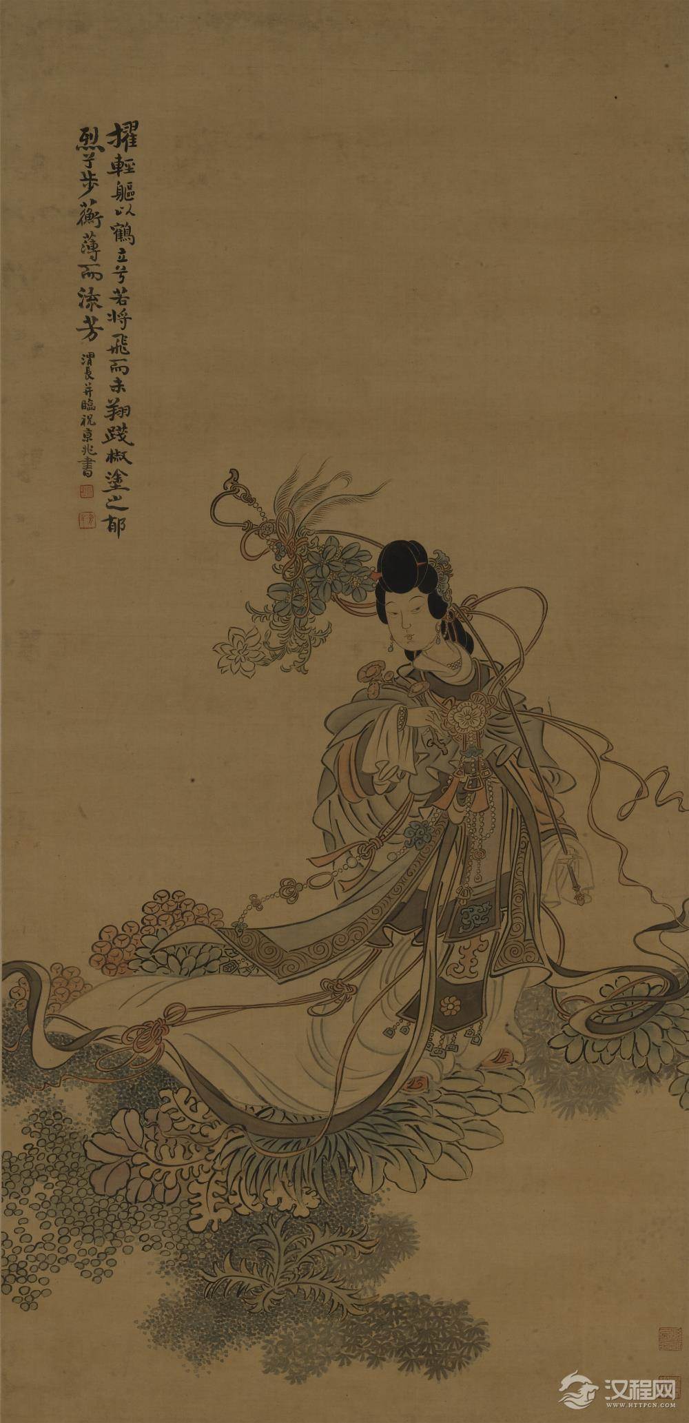 清 任熊 湘夫人图