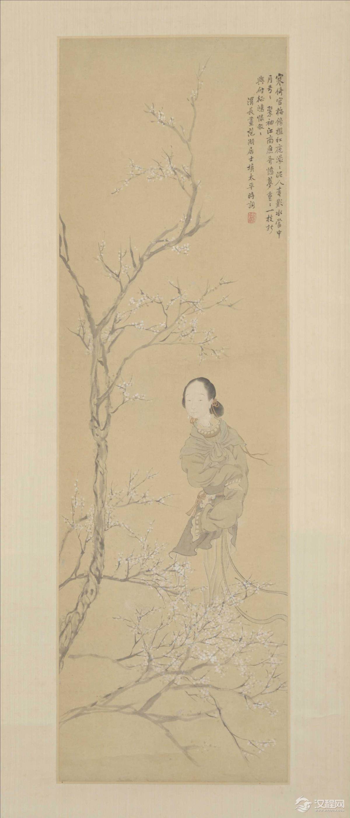 清 任熊 湘夫人图