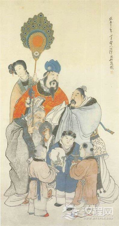 清 任熊 湘夫人图