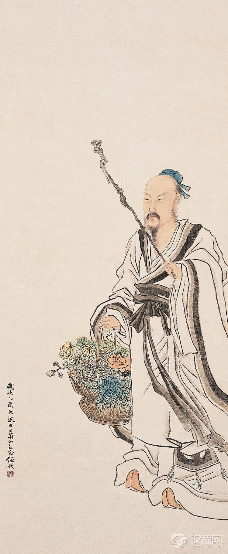 清 任预画选 客