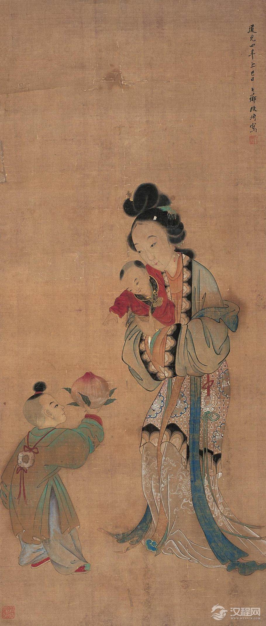 清 改琦人物仕女画 