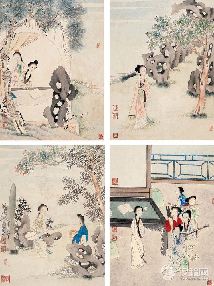 清宫十大画家 金廷标画选 