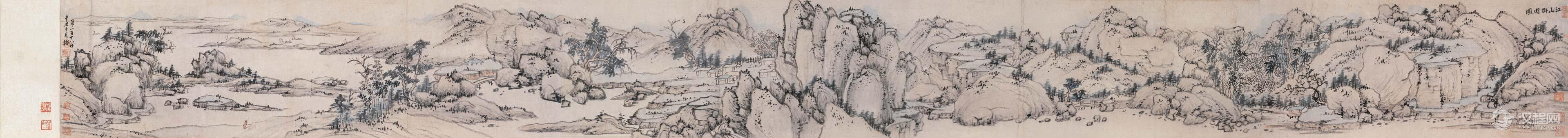 清 程正揆 江山卧游图卷