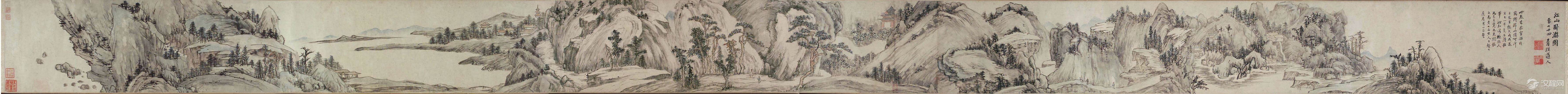 清 程正揆 江山卧游图卷