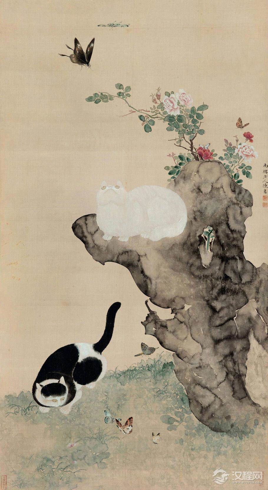 清 陈书画选 岁朝丽景图