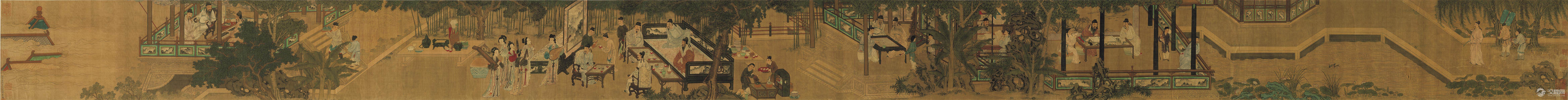 南宋四大家刘松年画选 四景山水图(百幅中国名画)