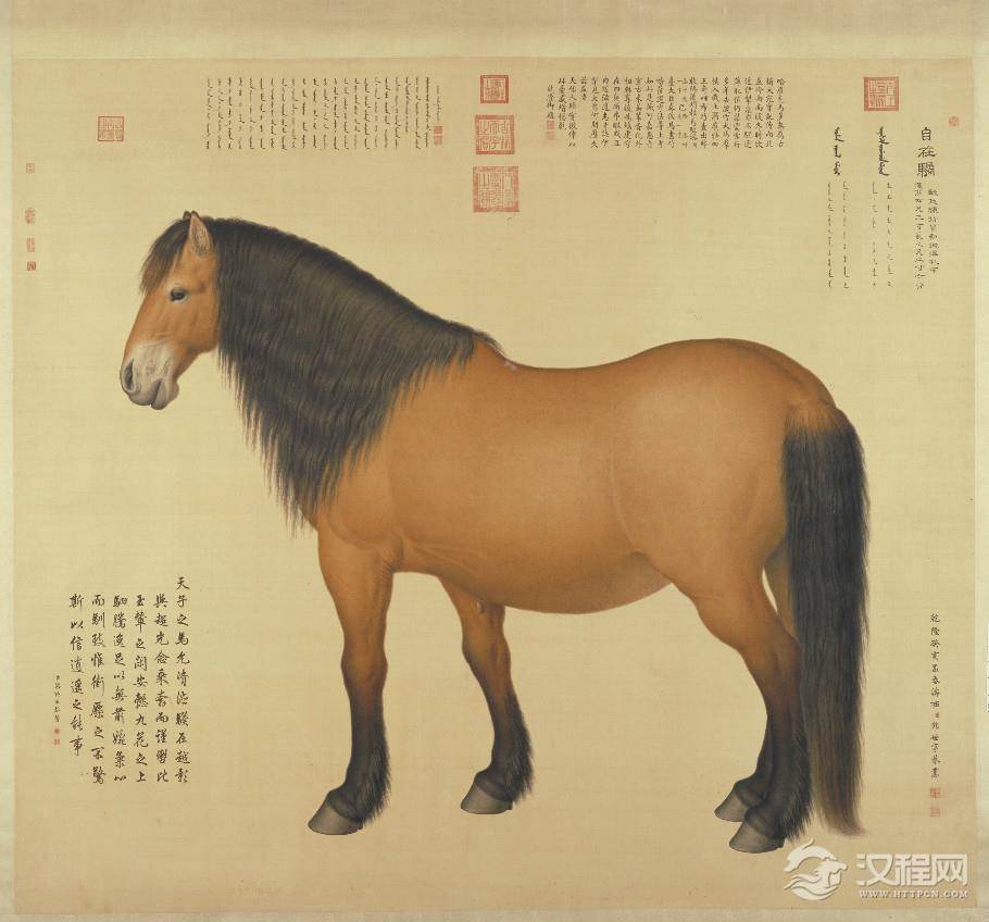 清 郎世宁 十骏图 