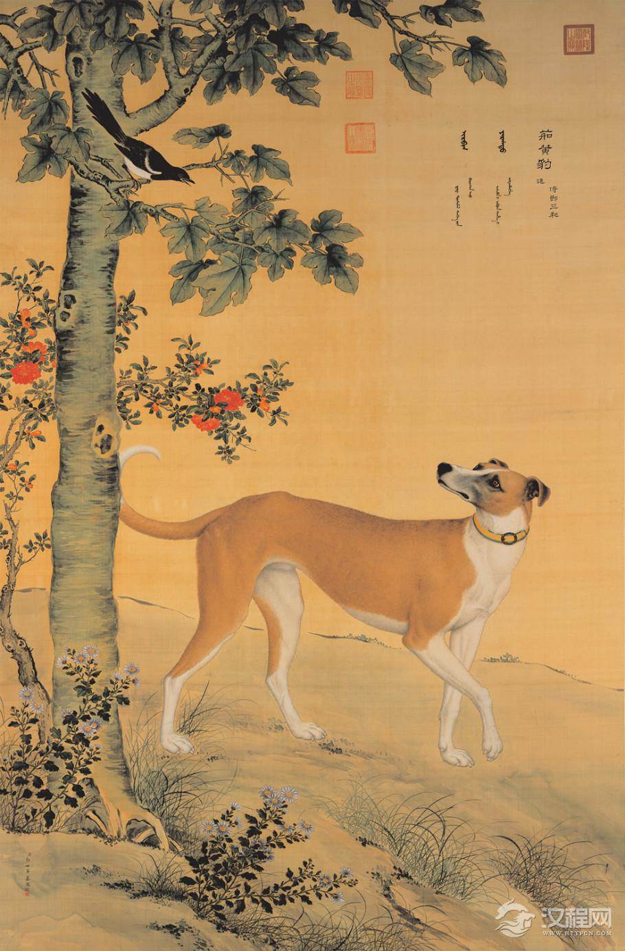 郎世宁 十骏犬图