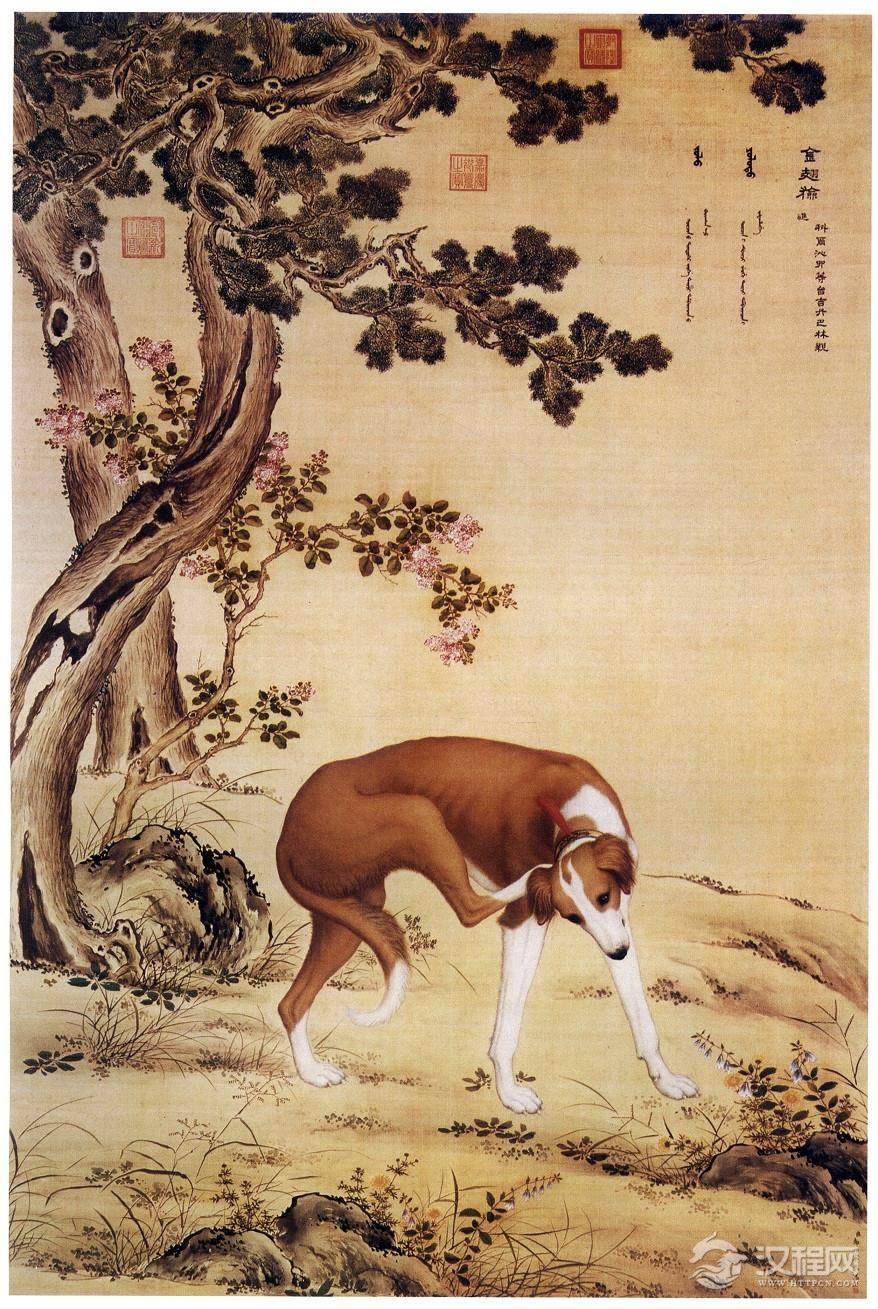 郎世宁 十骏犬图 