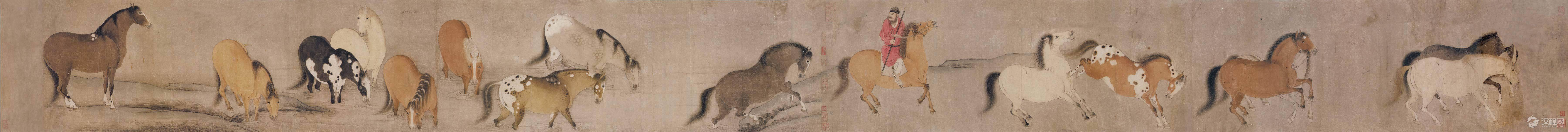 韩幹画选 牧马图 - 潮河边人 - 潮河边人博客