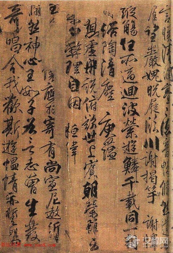 唐·柳公权行书长卷《兰亭诗》欣赏