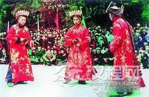 瑶族舞蹈夫妻跳盘王