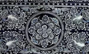 画在布上的青花瓷——枫香印染