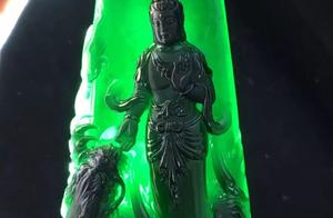 我是雕刻师朱顺青，墨翠玉雕设计制作过程欣赏