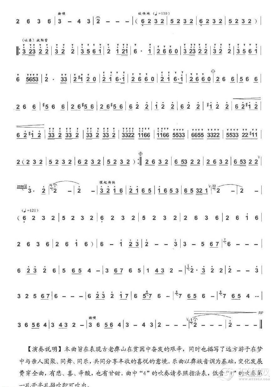 巴乌中高级乐曲《梦回故乡冰》融曲