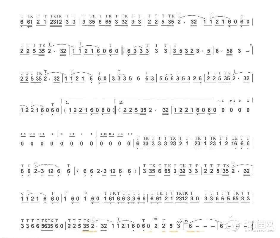 巴乌初级独奏曲《姑娘生来爱唱歌/朱里千曲》简单的巴乌乐曲