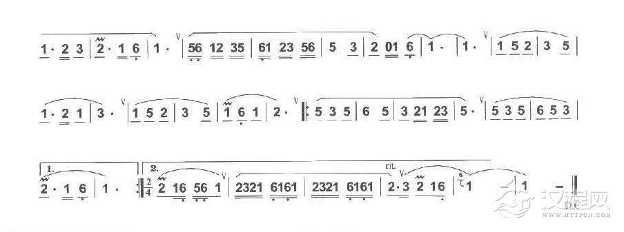 巴乌中高级乐曲《美丽的金孔雀》杨建生曲