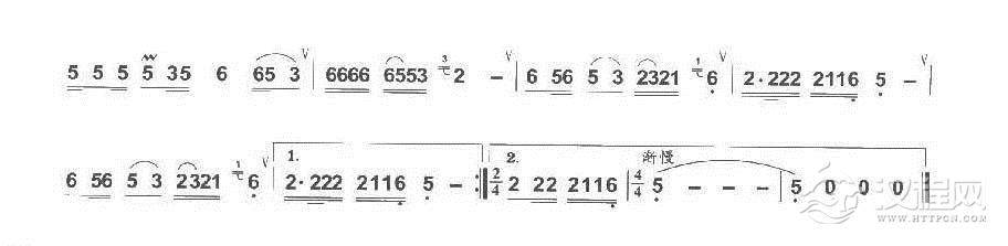 巴乌通俗乐曲《妈妈的吻》谷建芬曲