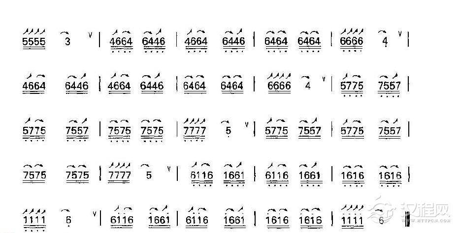 竹笛圆滑音练习