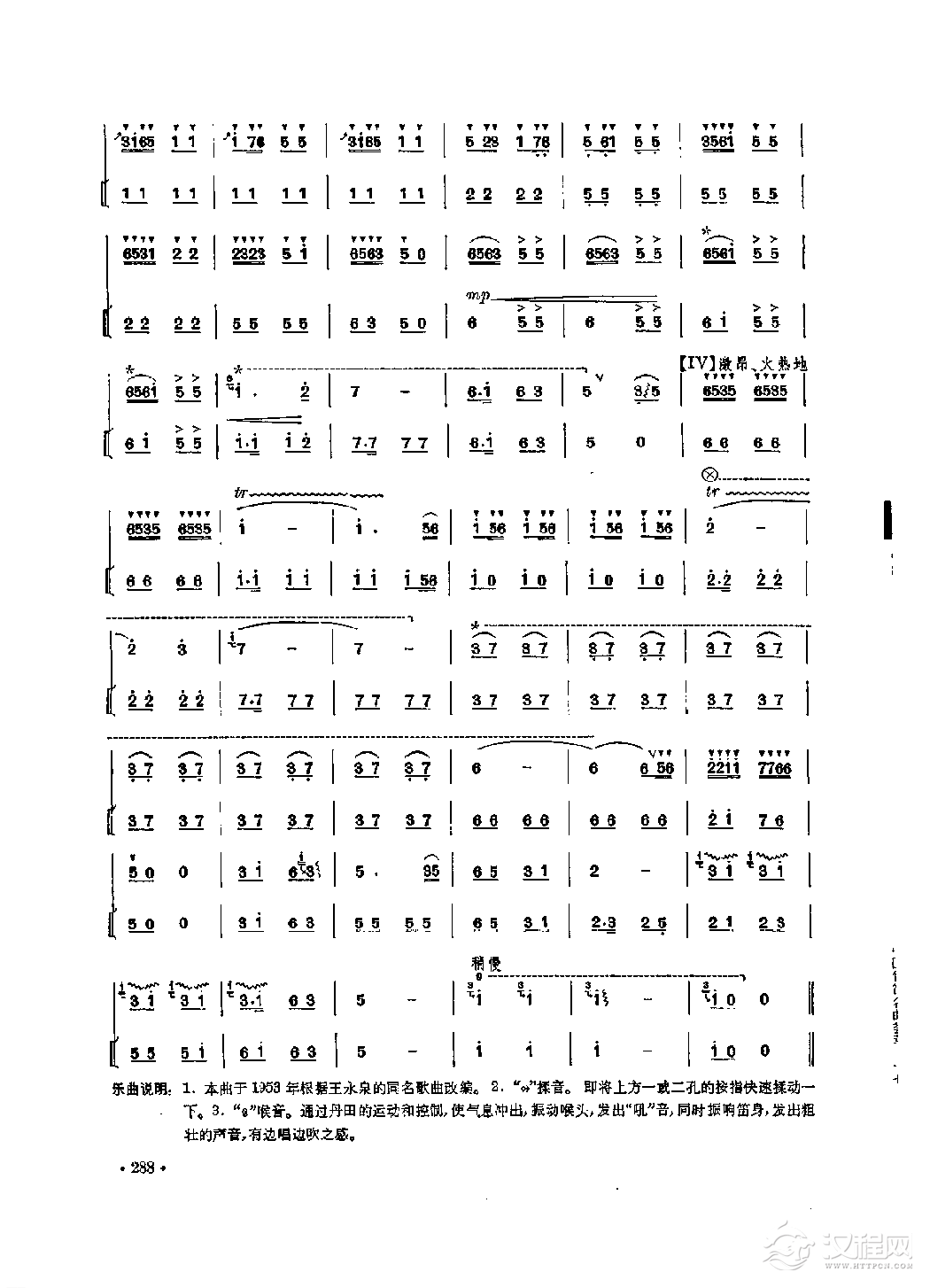 笛子独奏曲《打靶归来》胡结续/编曲
