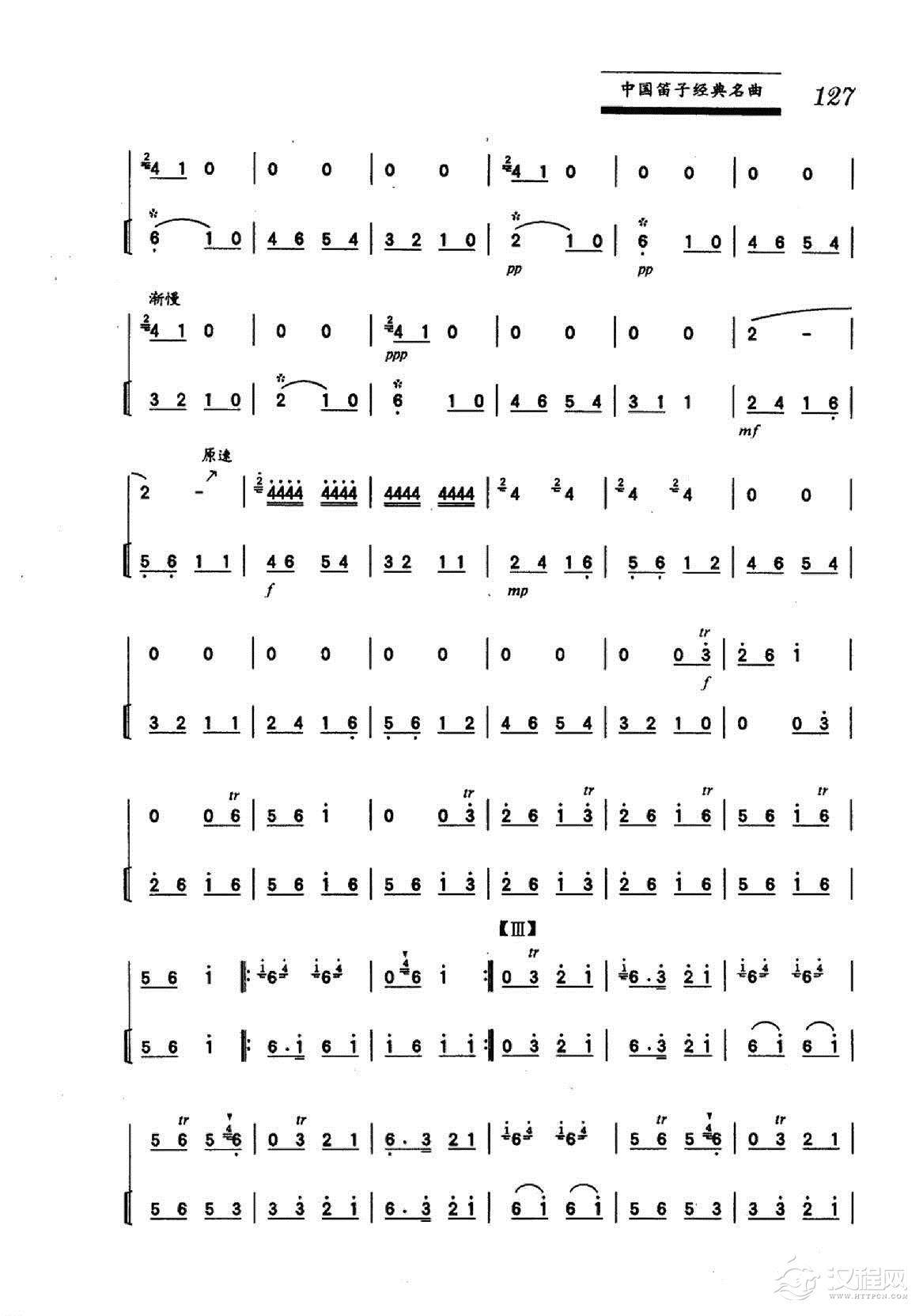 中国笛子名曲《荫中鸟 刘管乐曲》