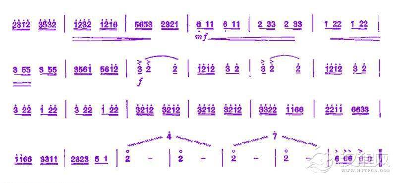 竹笛谱【塞上铁骑】