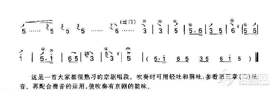竹笛练习曲《京剧流水板》