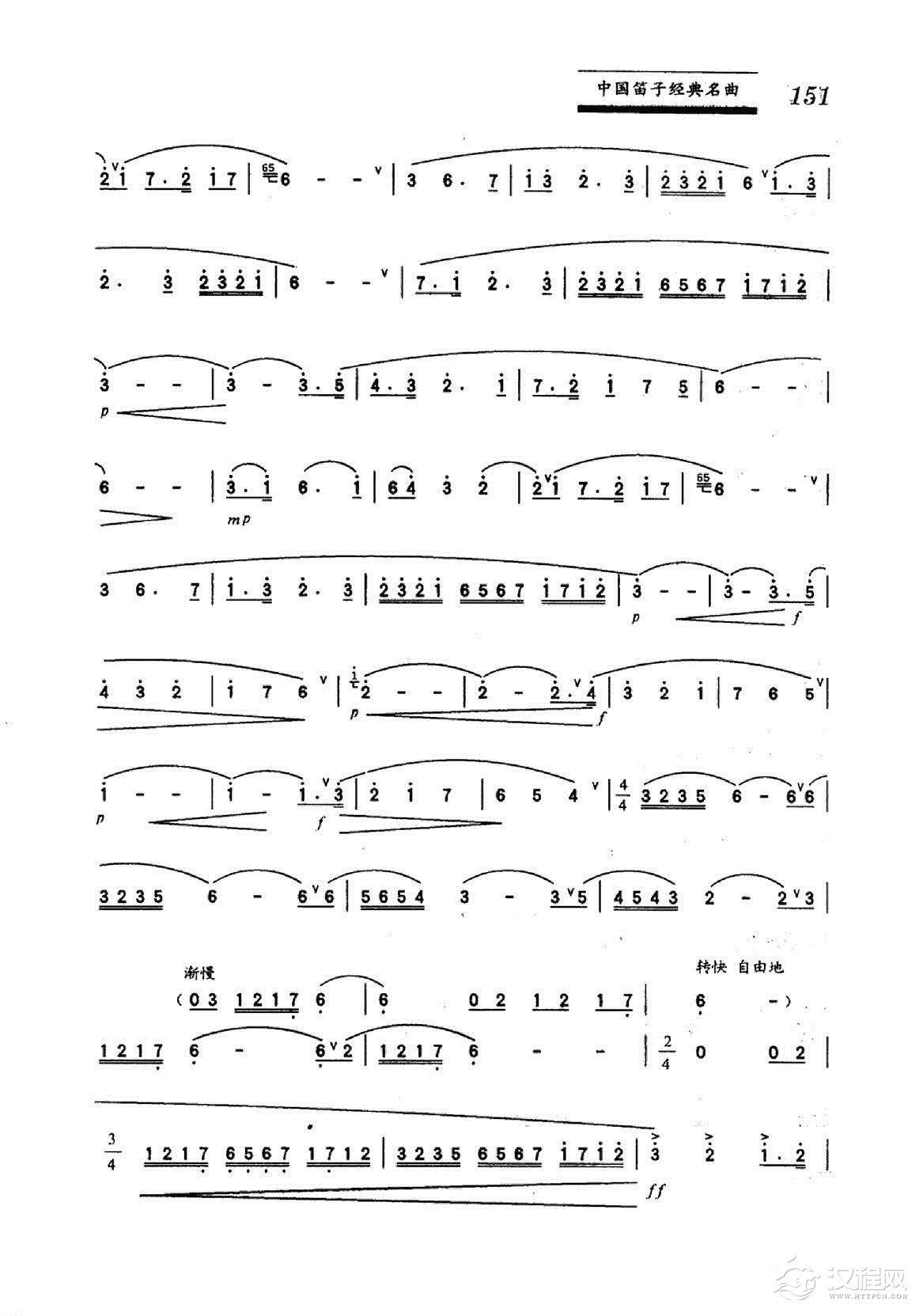 中国笛子名曲《塔塔尔族舞曲 李崇望曲》