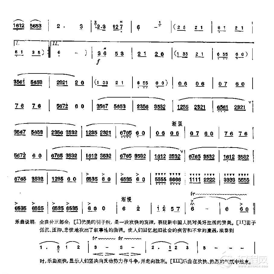 笛子独奏曲《今昔》 陆春龄/曲