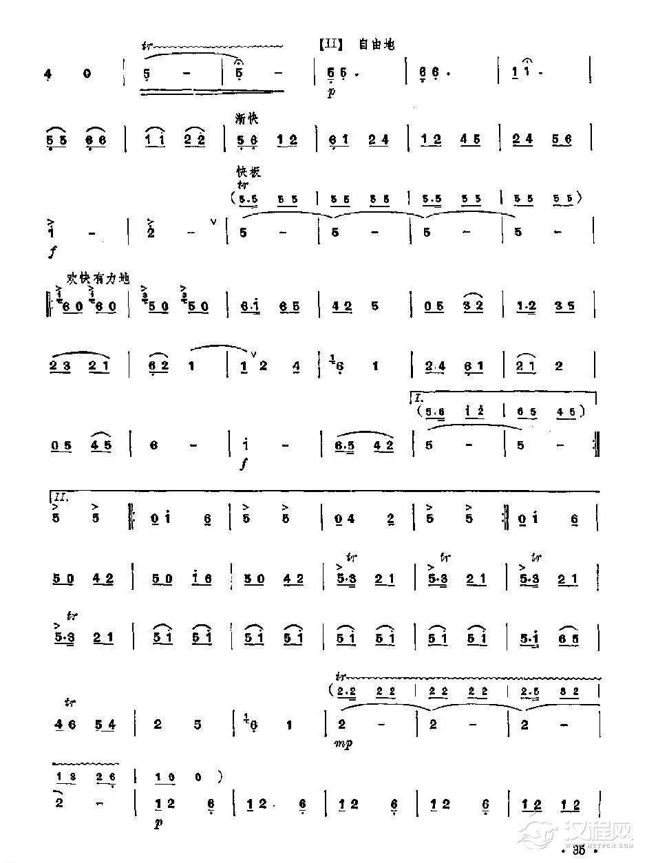 笛子独奏曲《忆歌》刘管乐/曲