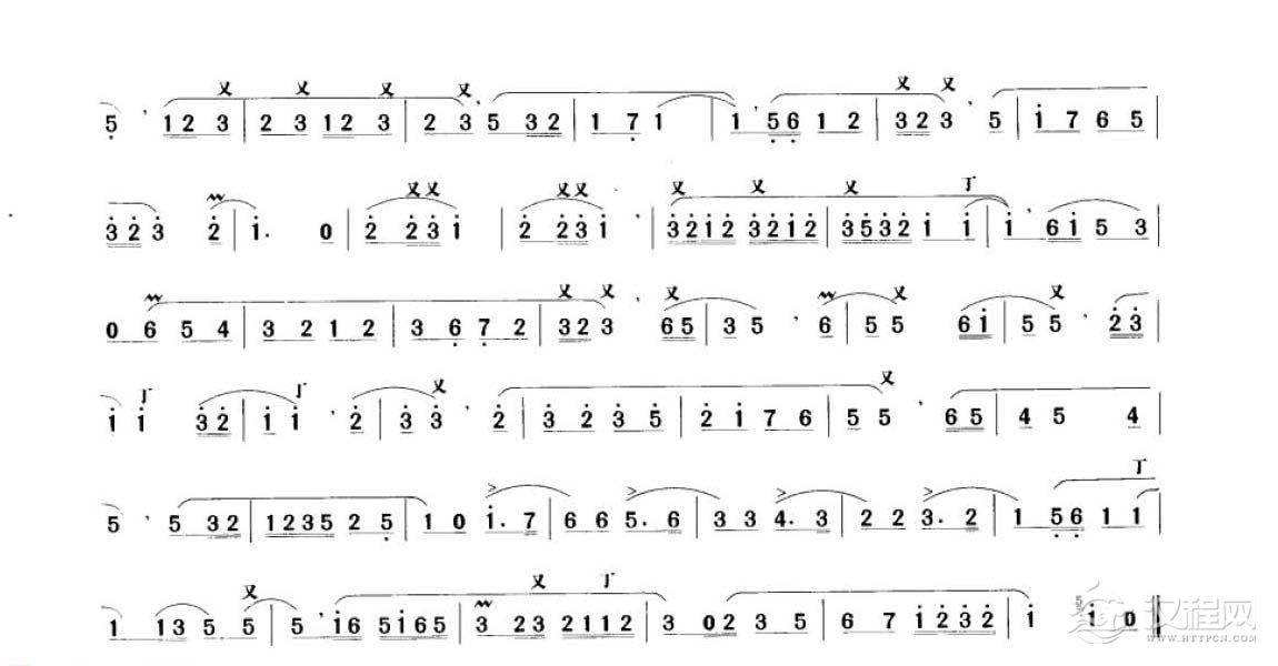 笛子考级练习曲《步步高&广东音乐》竹笛三级乐曲谱