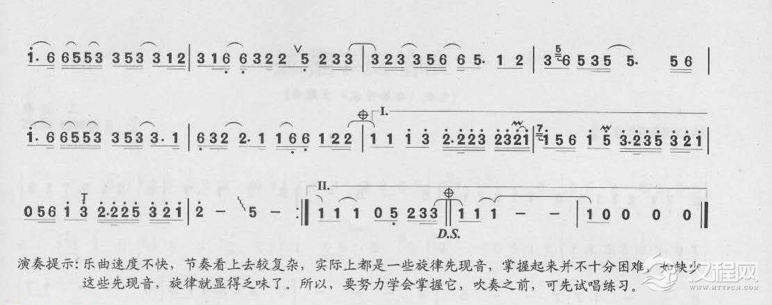 简单易学的竹笛独奏曲《发如雪》周杰伦 曲