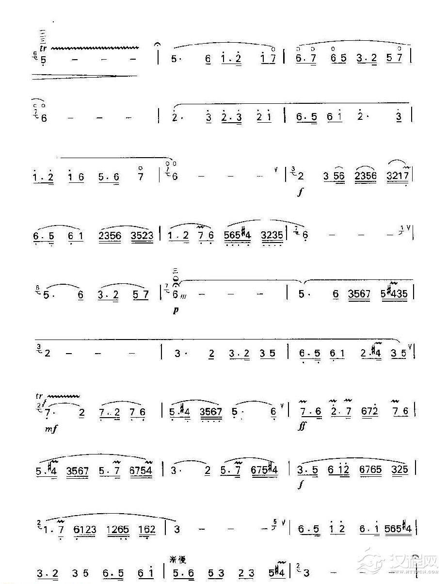 笛子独奏乐曲《鹧鸪飞》湖南民间音乐