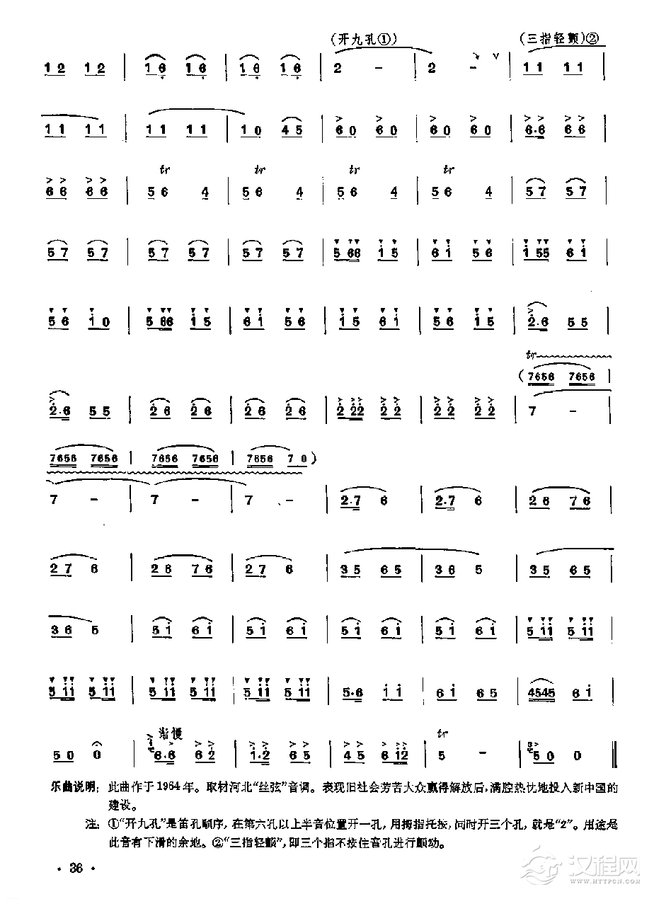 笛子独奏曲《忆歌》刘管乐/曲