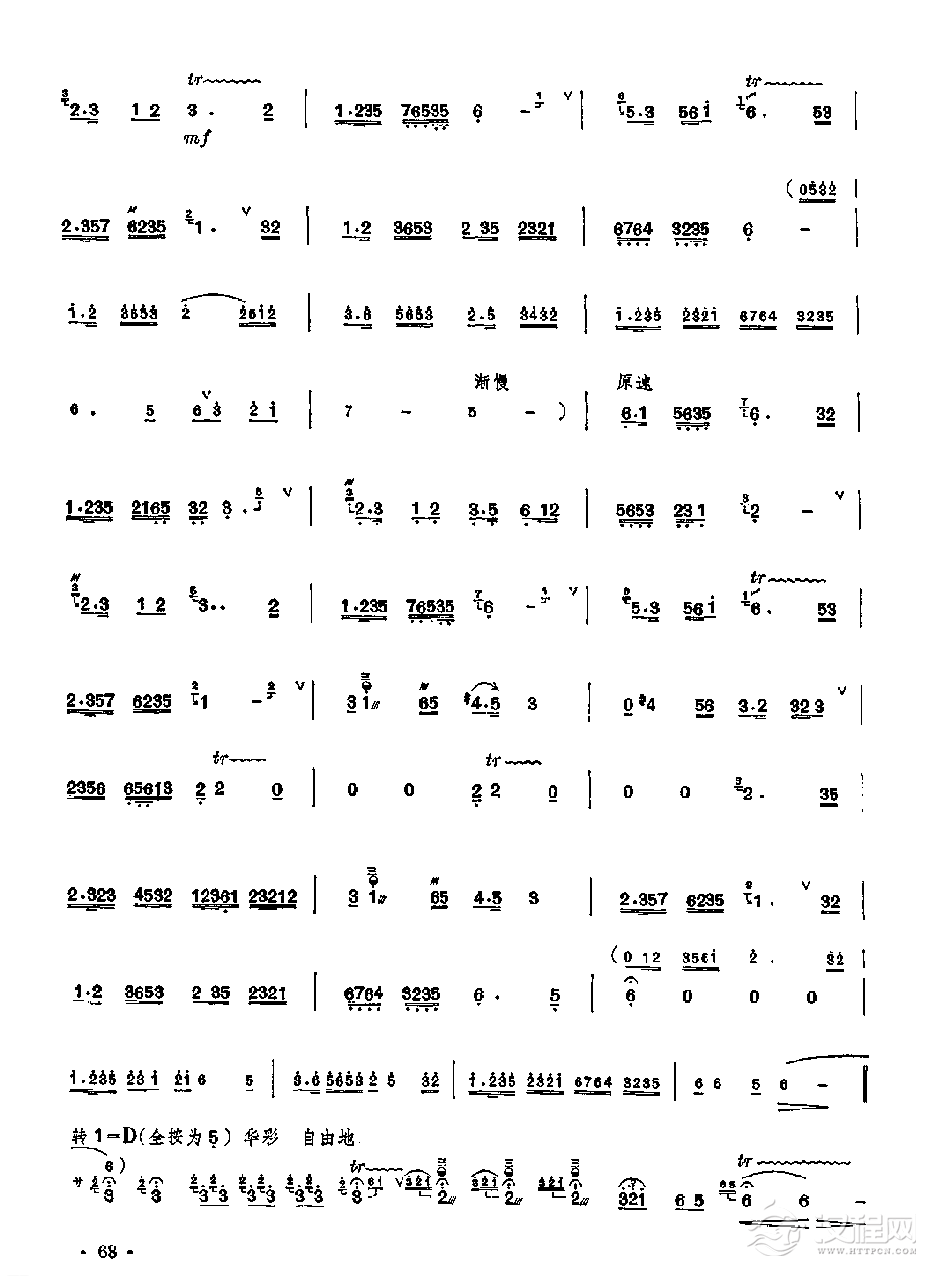 笛子独奏曲《江南春》曾加庆、陆春龄/曲
