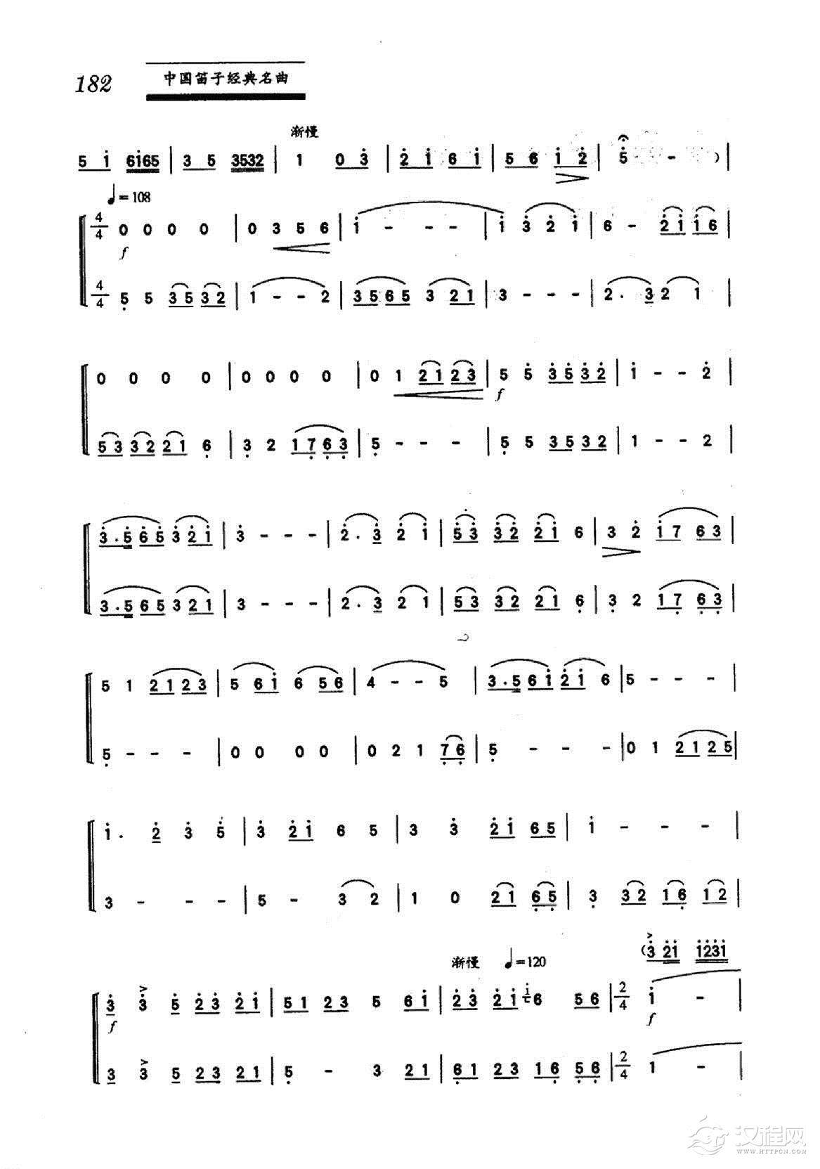 中国笛子名曲《师徒俩》朱晓谷曲