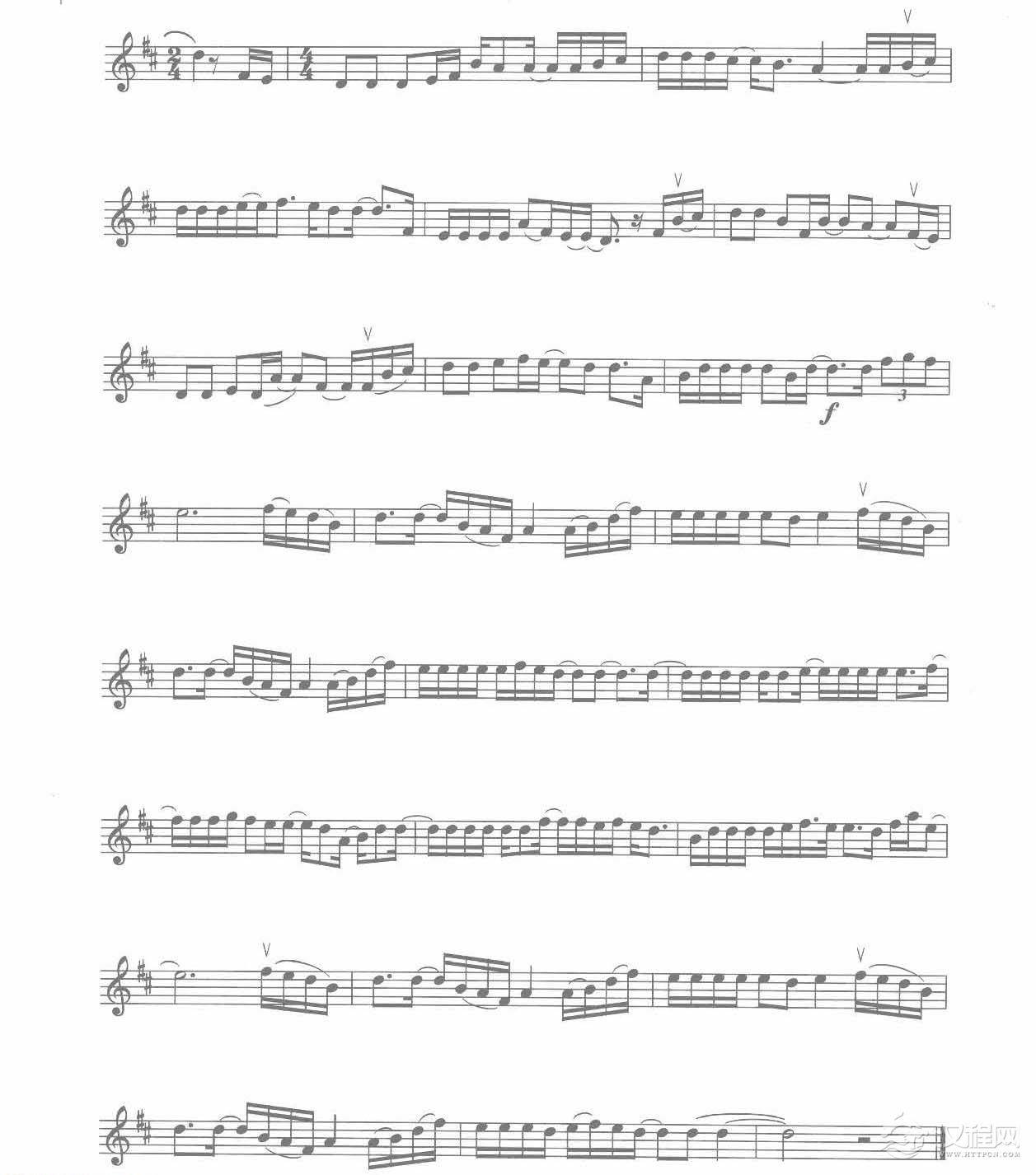 二胡五线谱【大城小爱】王力宏 曲