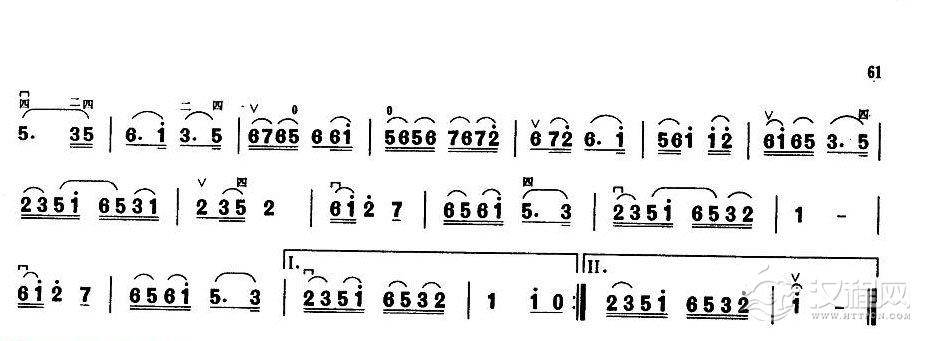 业余二胡考级四级乐曲《连弓综合应用练习》宋国生曲