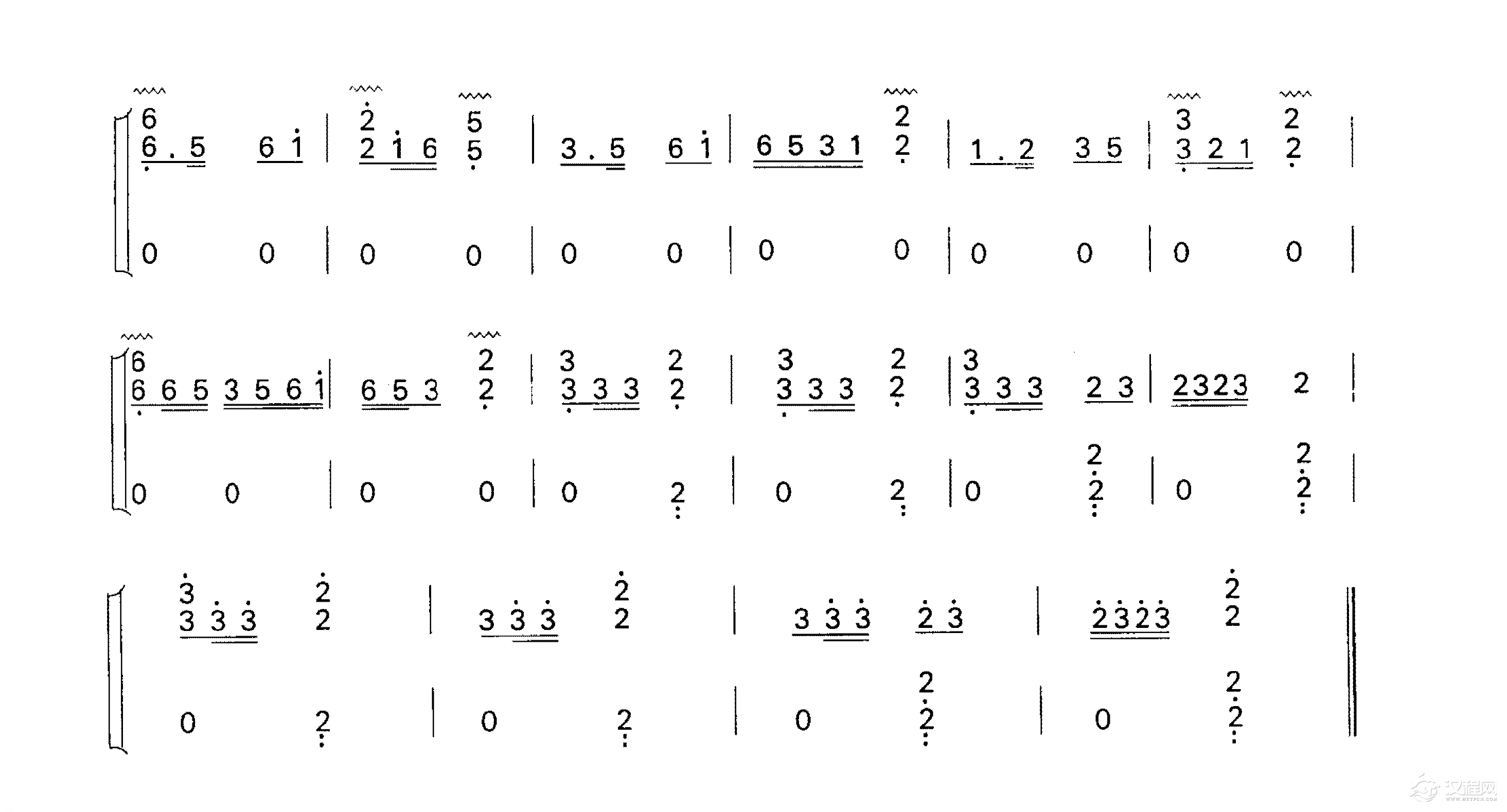古筝练习曲《凤阳花鼓》民歌