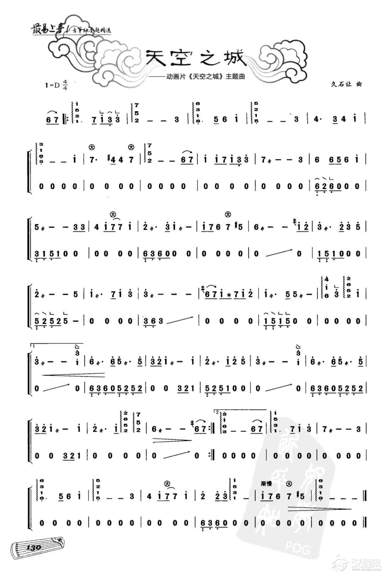 动漫游戏音乐 天空之城《天空之城》主题曲